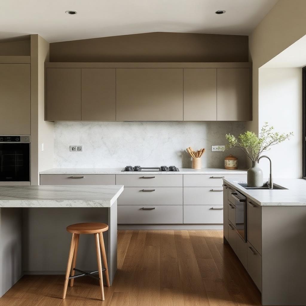 Refined kitchen renovation with bespoke joinery and stone benchtops